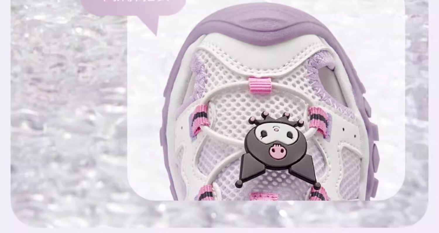 David Bella x Kuromi Girls' Kids Lightweight Sports Walking Shoes Toddler Baby Sneakers 13