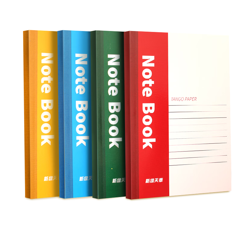 TANGO 32K Soft Notebook, Journal, Diary, Office Meeting Book, Writing Memo Pad, Error Correction And Practice Notebook, 100 Sheets/5 Books Mixed Colors, Study Supplies