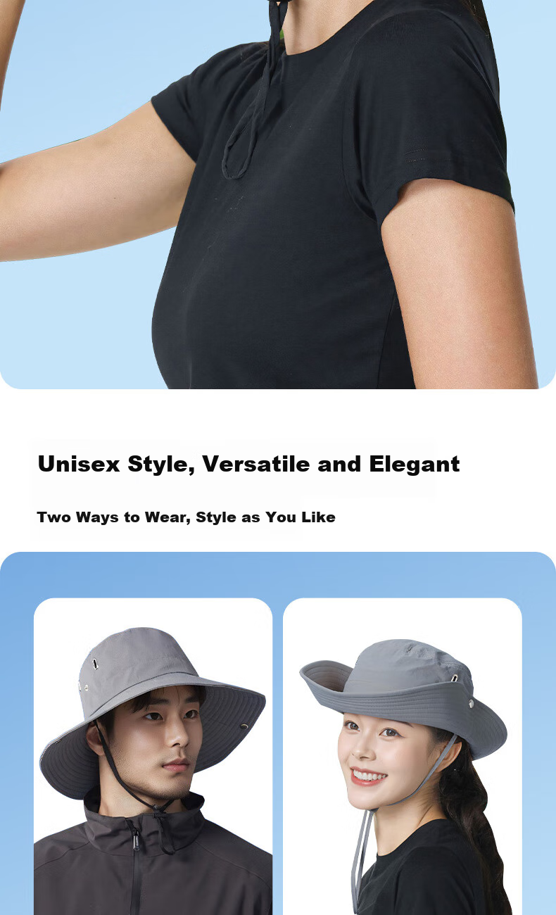 CARTELO Sun Protection Hat for Men And Women, Summer Outdoor UV-Resistant Sun Hat for Cycling, Hiking, Fishing And Beach Wear 5