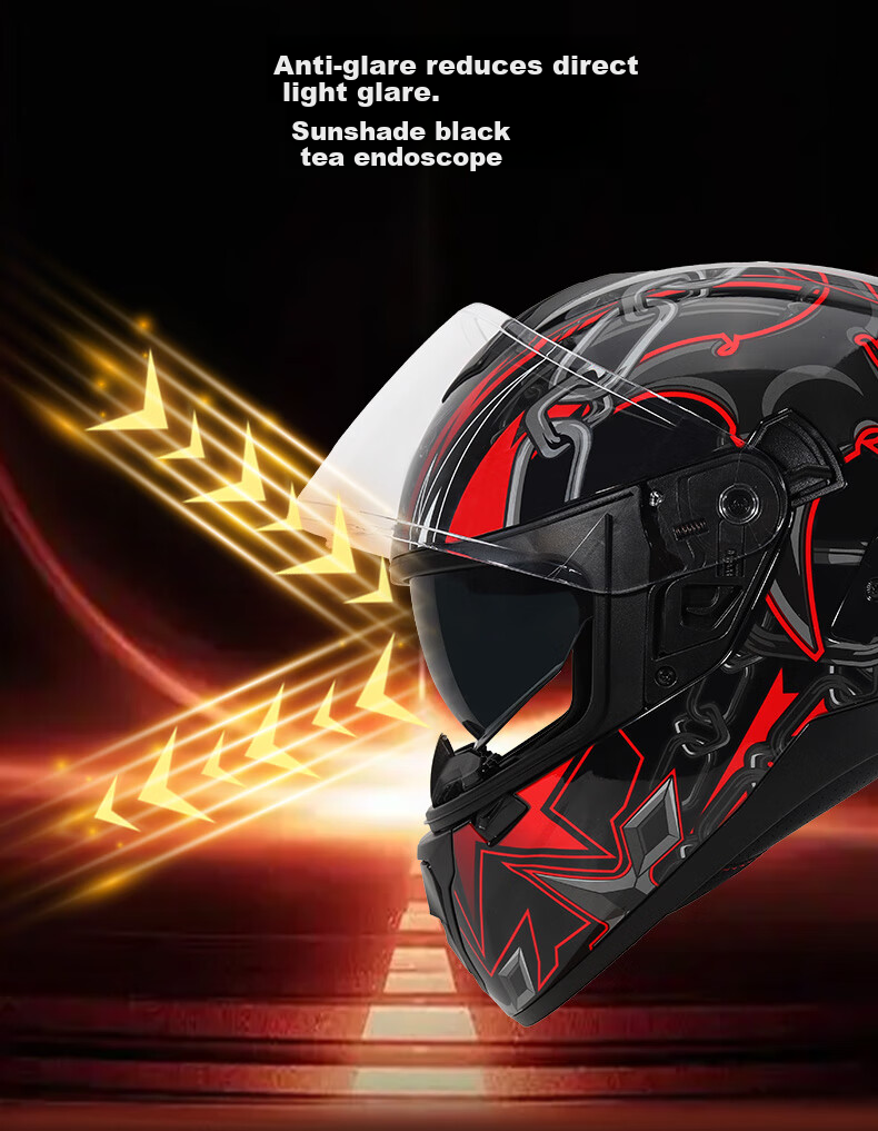 ZNPAM928 Dual-Lens Motorcycle Helmet Four-Season Universal Unisex Summer Bluetooth Full Face Cement Gray M 4