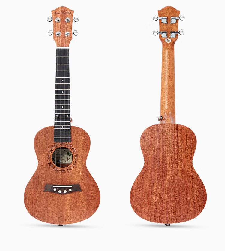 MOSEN M3-N Ukulele Solid Wood Top Small Guitar, 23 Inches, Natural Color 15