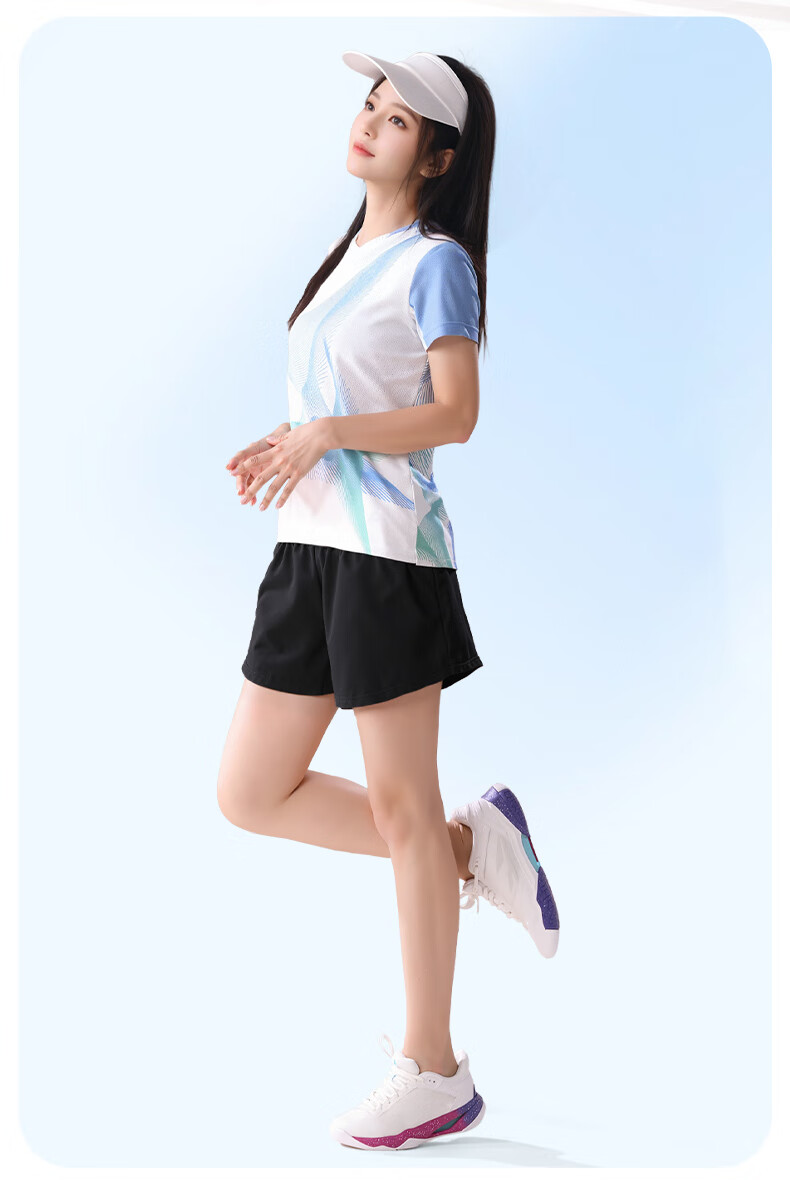 Fandimu Badminton Outfit for Men And Women, Sports Set for Fitness, Running, Track And Field Training, Seagull Short-Sleeve Two-Piece Set for Men 2XL 12