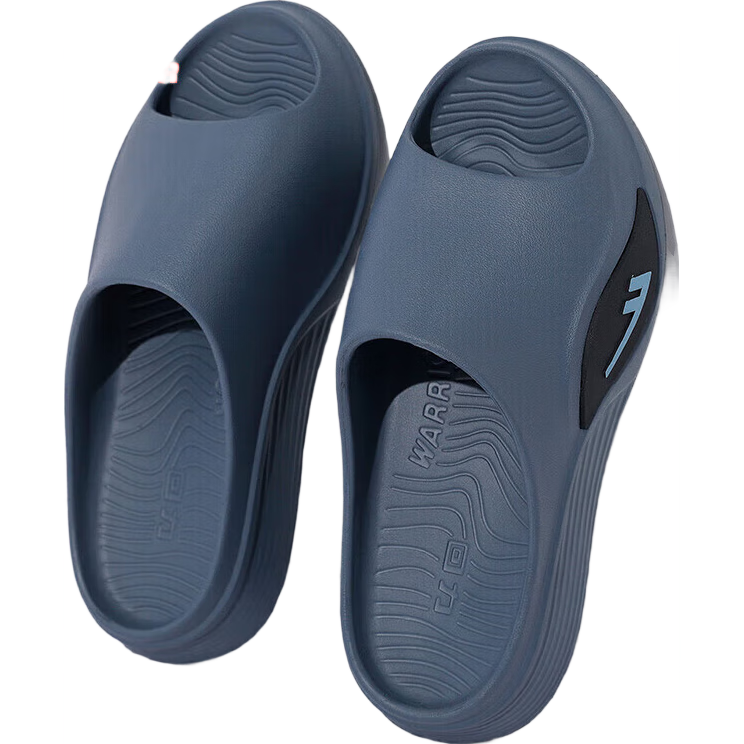 Huili Slippers for Men, Summer Outdoor Non-Slip Beach Shoes, Indoor Sports Sandals, HL0231 Blue-Gray, Size 44-45