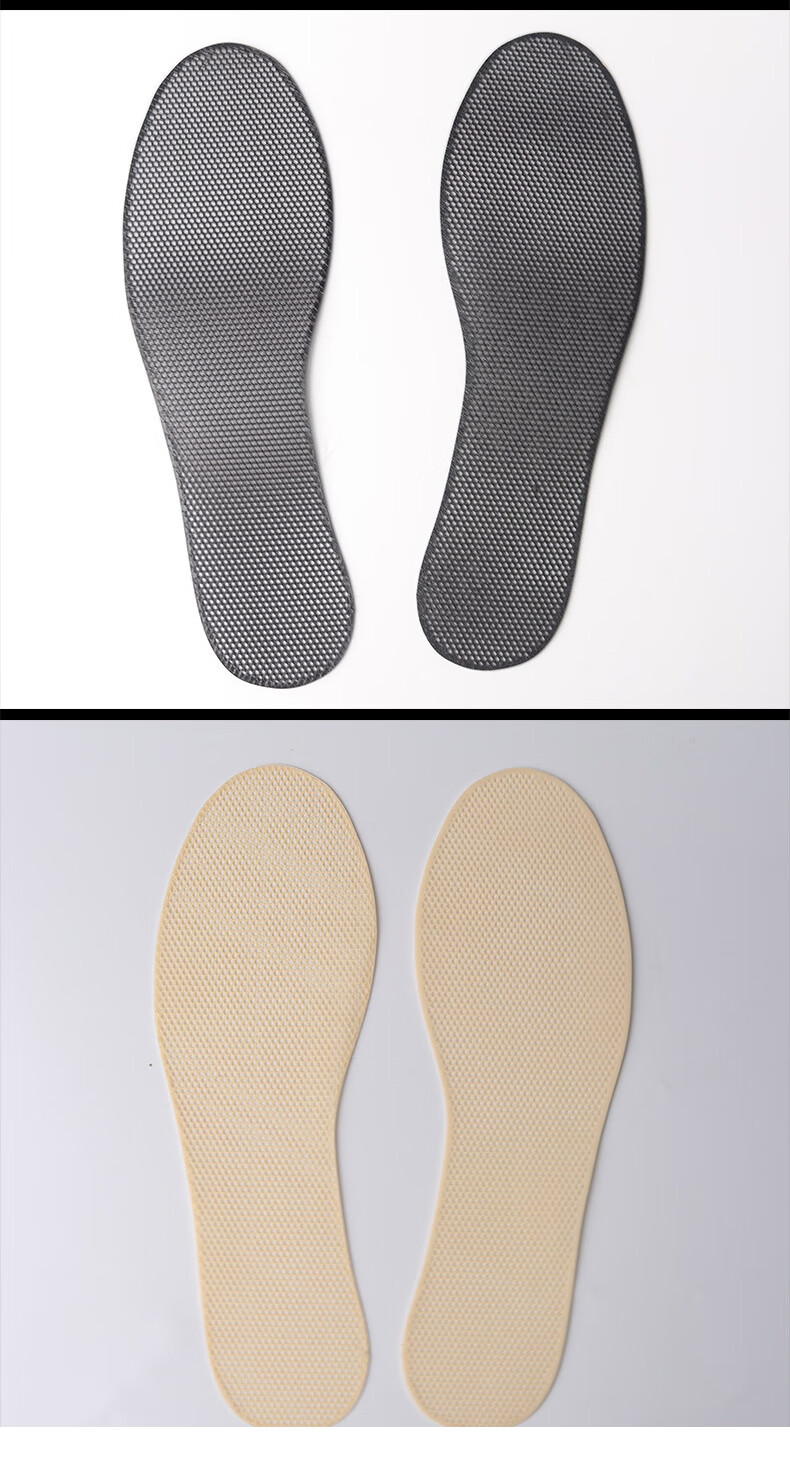 FOOTOPPO 3D Printed Ultra-Thin Breathable Soft Insoles for Men and Women Non-Slip Comfortable Thin Insoles Black 11