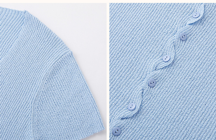 Dme [One Touch Melts The Heart] Spring And Autumn Ice Silk Cardigan, Square And Round Neck Sweater, Short Style Wavy Twist Flower Knitted Sweater, Women's Top 20