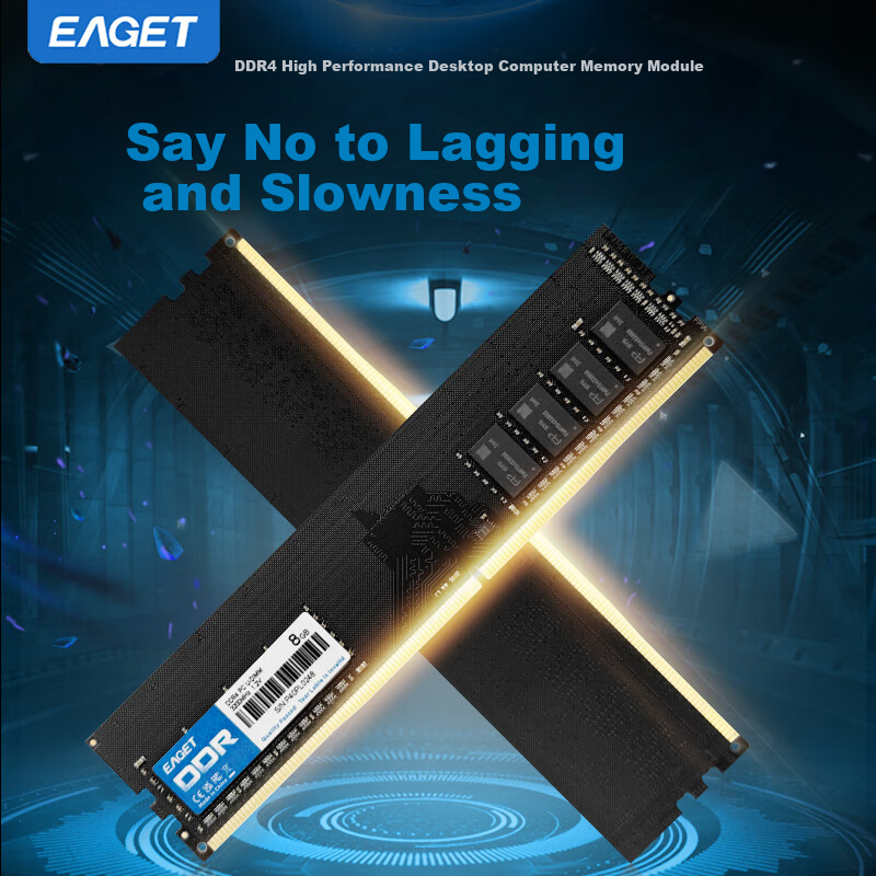 EAGET 16GB DDR4 3200MHz Desktop RAM Memory Module AI Computer Upgrade P40 Intel Compatible 2