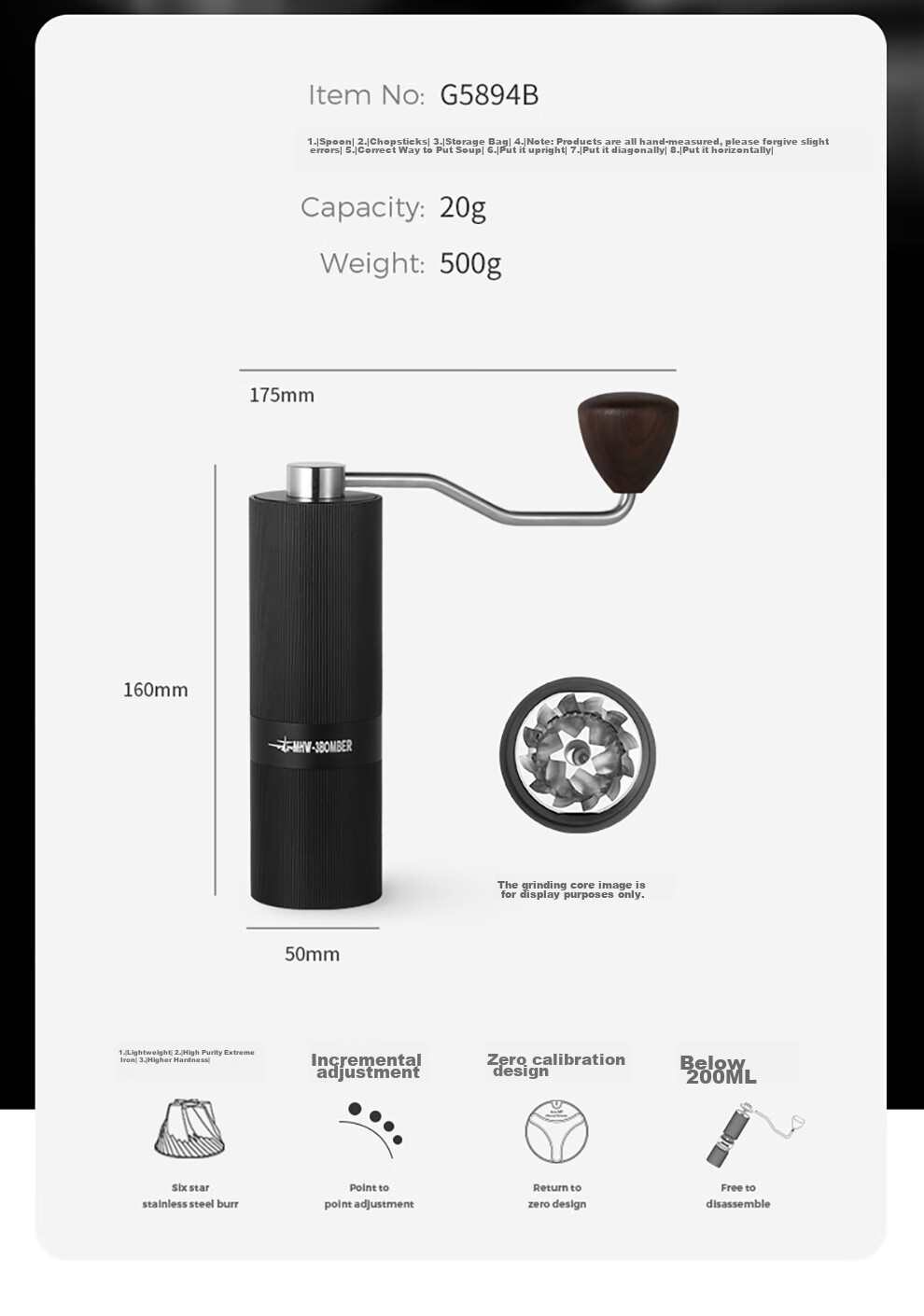 MHW-3BOMBER Coffee Bean Storage Canister, Moisture Monitoring Double-Layer Storage Container with Stainless Steel Measuring Spoo 7