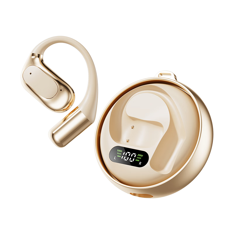 Chuang [2025 Latest Model | Flagship Top Configuration] Bone Conduction Bluetooth Headphones, Wireless Ear-Hook Style, Ultra-Long Battery Life, Non-In Open-Ear Design for Sports And Running, Noise Reductio