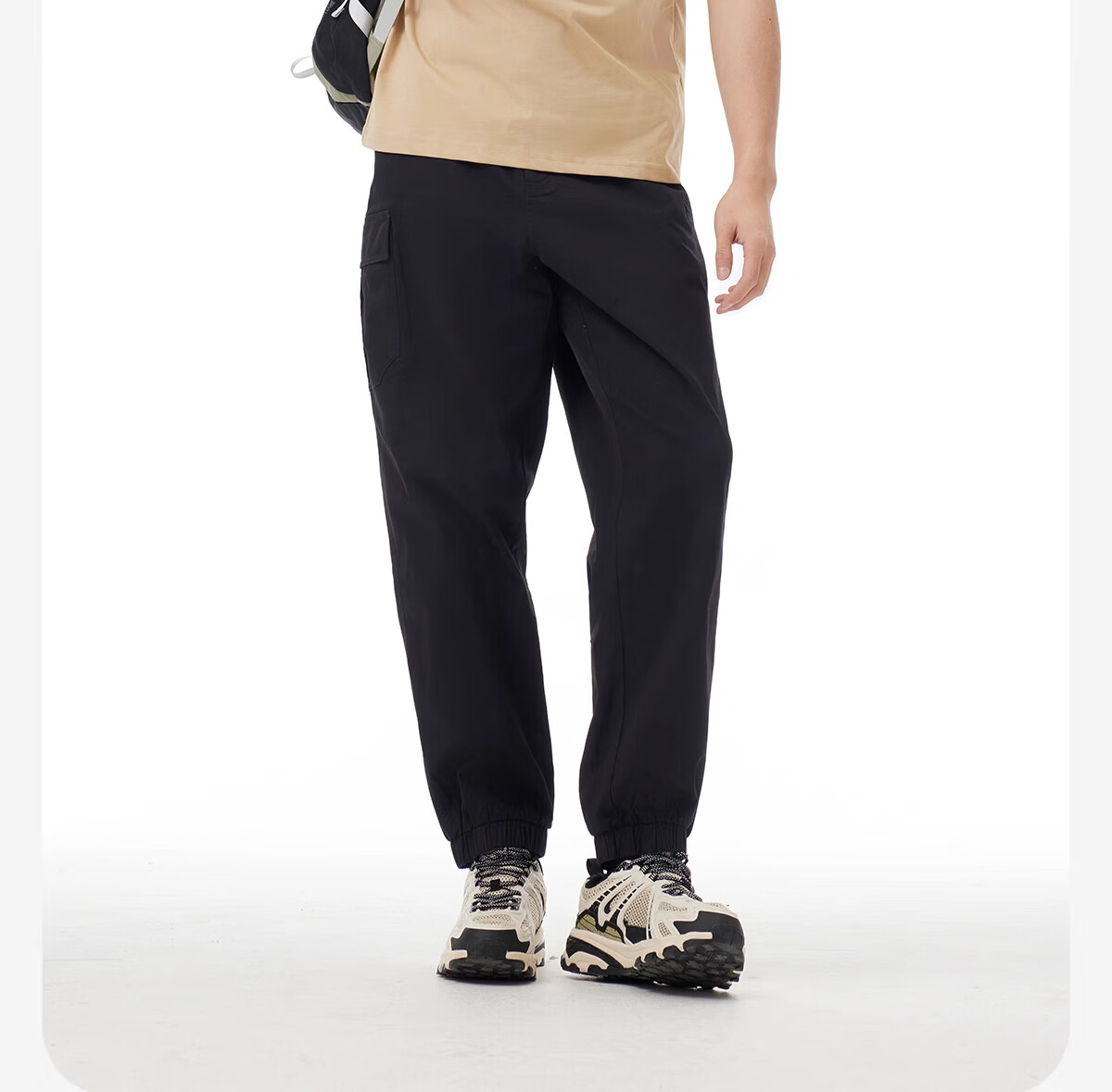 CAMEL Outdoor Casual Pants Men Spring Summer Jogger Cargo Pants Breathable Sweat-Absorbing Lightweight Durable Hiking Mountaineering Pants Women S 9