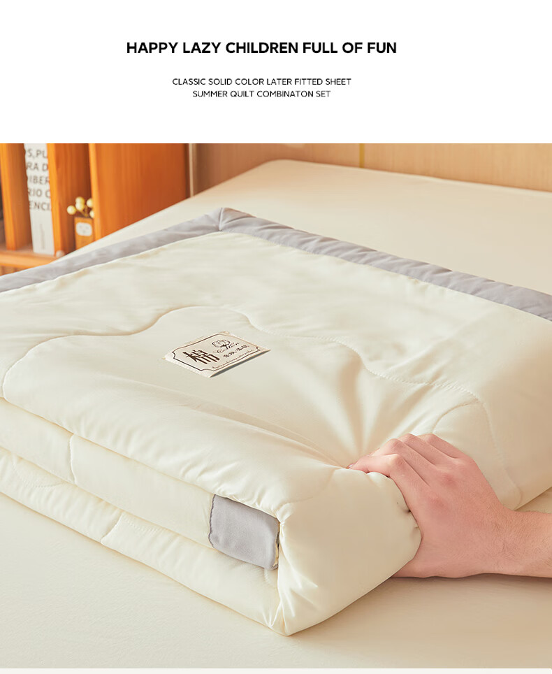 Miiow Class A 100% Xinjiang Pure Cotton Summer Quilt Air Conditioning Quilt Thin Summer Blanket Machine Washable 200*230cm 2