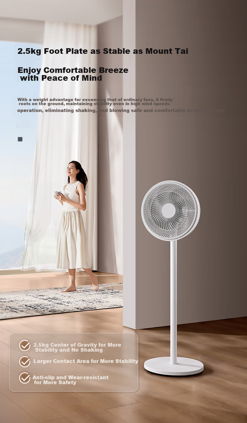 AIRMATE [Smart Remote Control] Seven-Blade Home High Airflow Floor Fan, Electric Fan, Desktop Air Circulator, Small Fan, 6-Speed Storm Timer Fan, High-Definition Screen Display FS30-R99 11