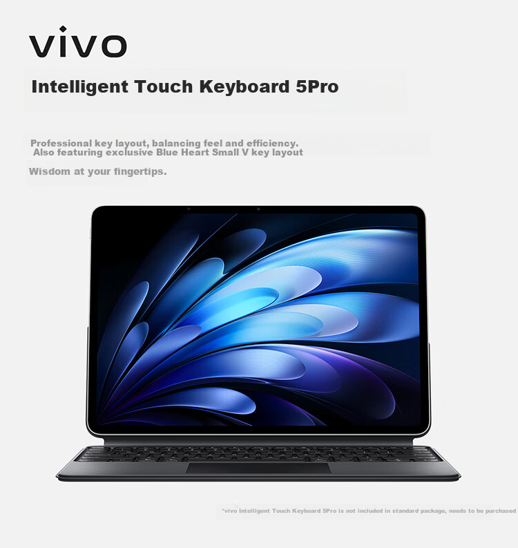 Vivo Pad5 Pro Ultra-Light Version, 16GB+512GB, Light Feather White, Subsidies, Blue Crystal × Dimensity 9400, 13-Inch Original Color Eye Protection Screen, Tablet Computer 16