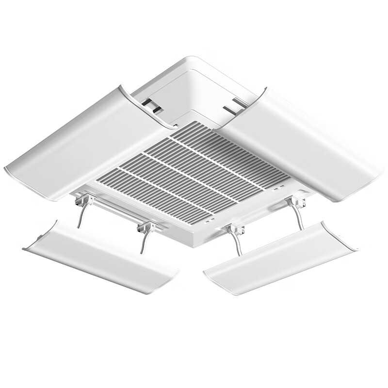 XIAOHUANGHOU Central Air Conditioning Wind Deflector Anti-Direct Blowing, Air Conditioner Baffle, PP Material, Adjustable Angle, for Office Use