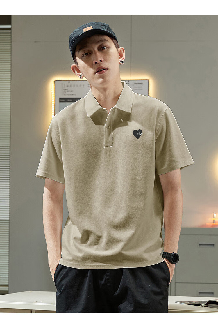 TonLion 2026 Autumn And Winter Men's Polo Shirt, Short Sleeves, Left Chest Embroidery, Small Details 28