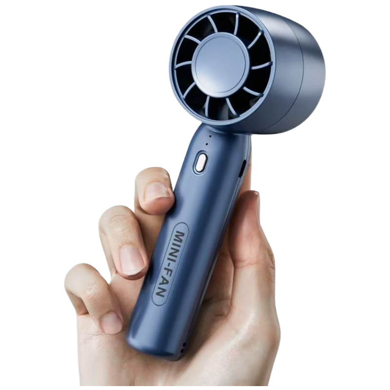 Kelleia Handheld Mini Fan, Portable Rechargeable Turbine Fan for Office, Student Dormitory, Desktop And Outdoor Use, 400mAh T10 White