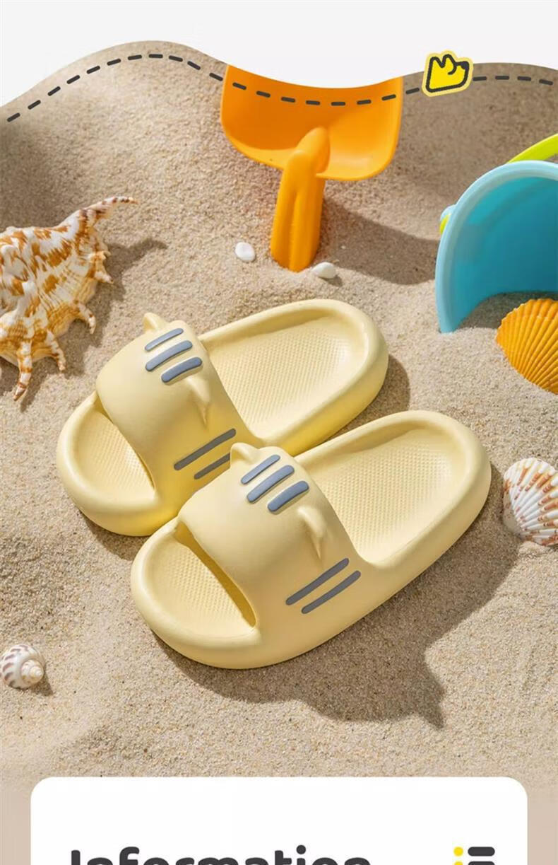 FOOTOPPO Cartoon Women's Summer Home Bath Non-Slip Bathroom Slippers Thick-Soled Cute Outdoor Slippers 1