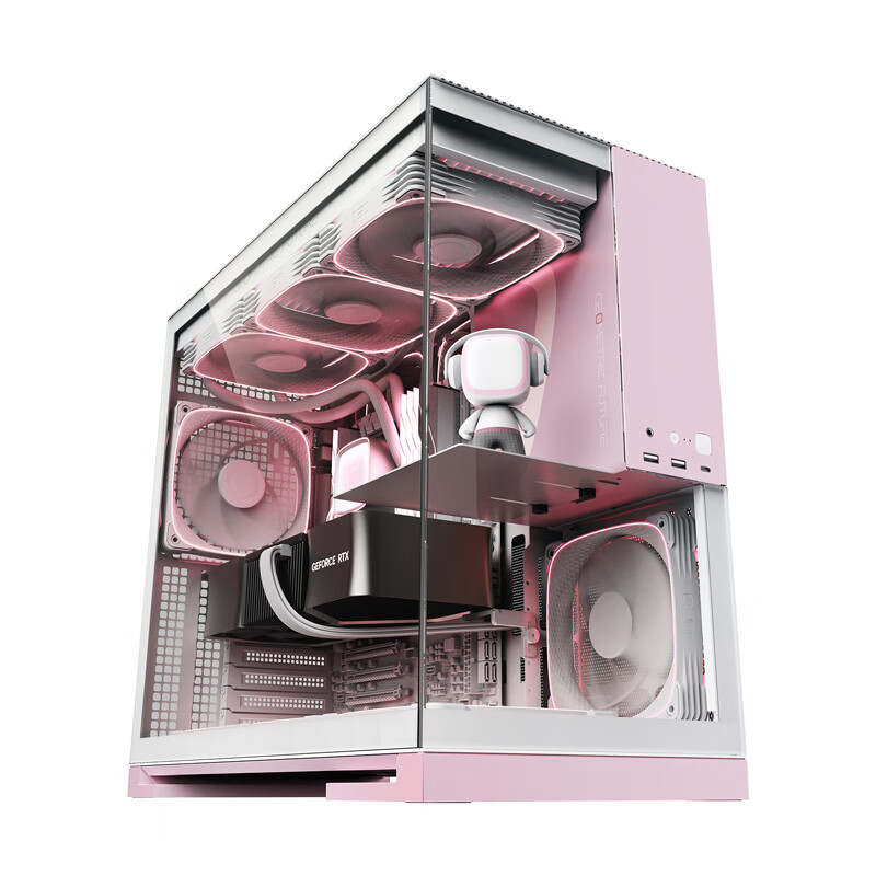 Корпус GeometricFuture Model5 Wukong Pink Limited Edition для компьютера, Розовый