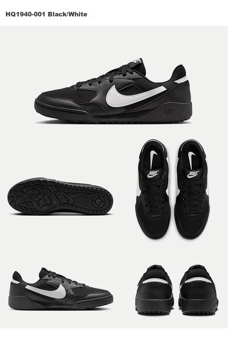 NIKE Women's Casual Shoes, TERRA MANTA Sneakers, HQ1940-001 Black And White, Size 35.5 4