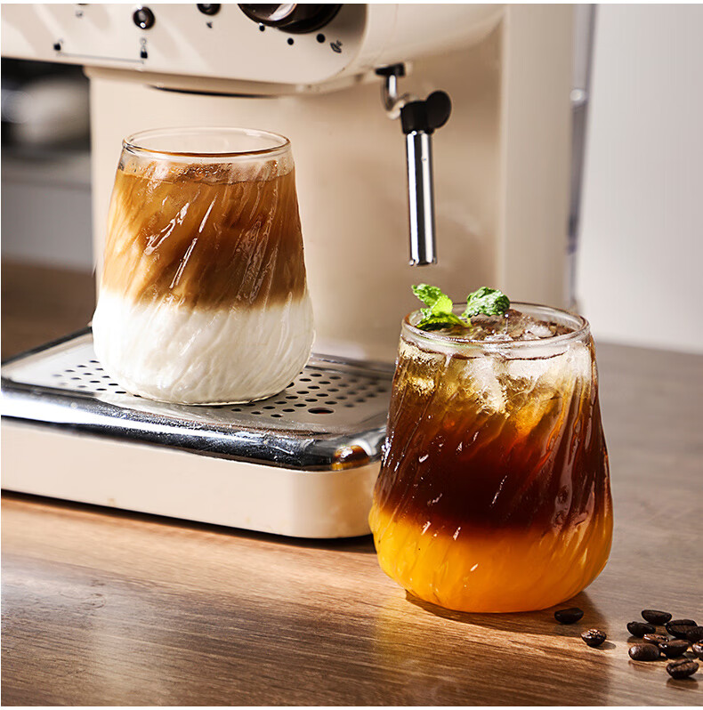 Bincoo Premium Vintage American Style Dirty Glass Coffee Cup for Afternoon Tea Espresso Latte 8