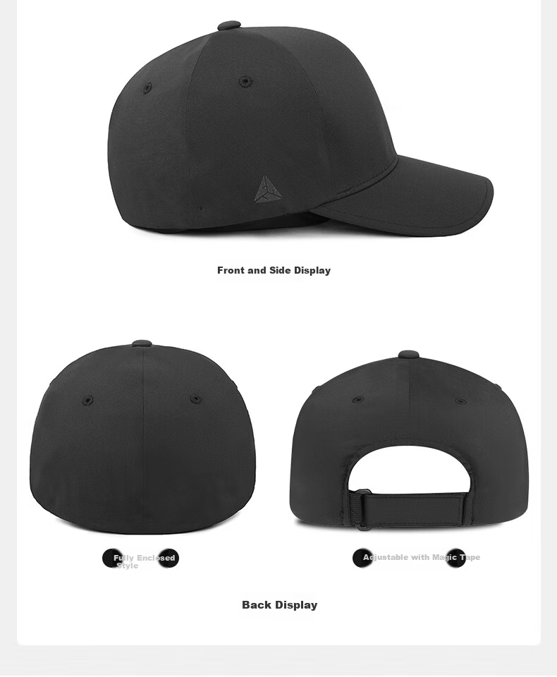 FLEXFIT DELTA180 Celebrity-Style Wide Brim Baseball Cap, Outdoor Sun Protection, Full Enclosure Visor Hat, L/XL 11