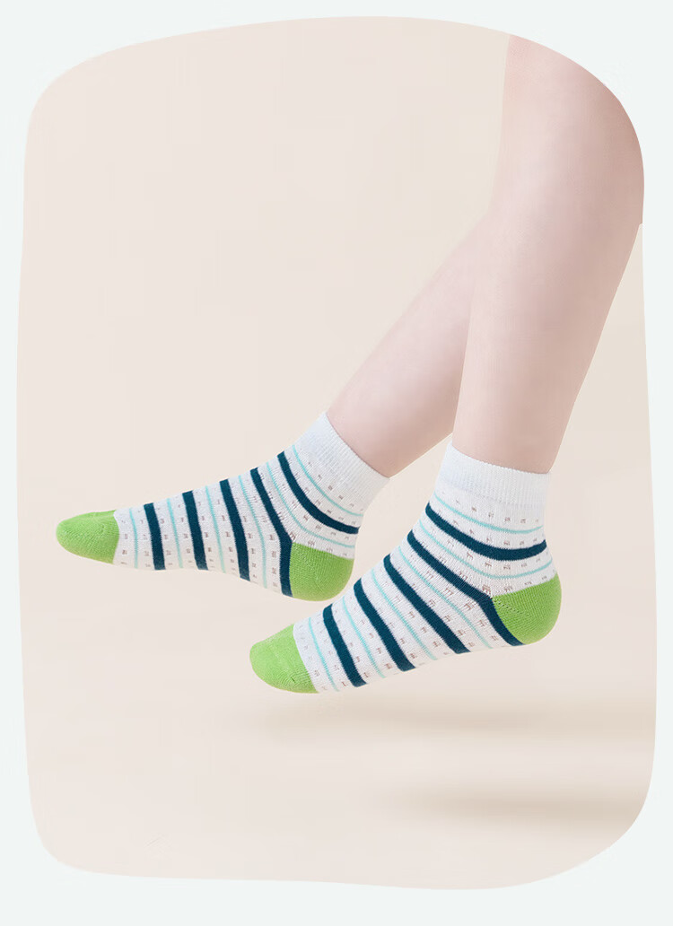 Yuzhaolin Boys' Summer Thin Mesh Breathable Mid-Calf Cotton Socks for Children and Students 11