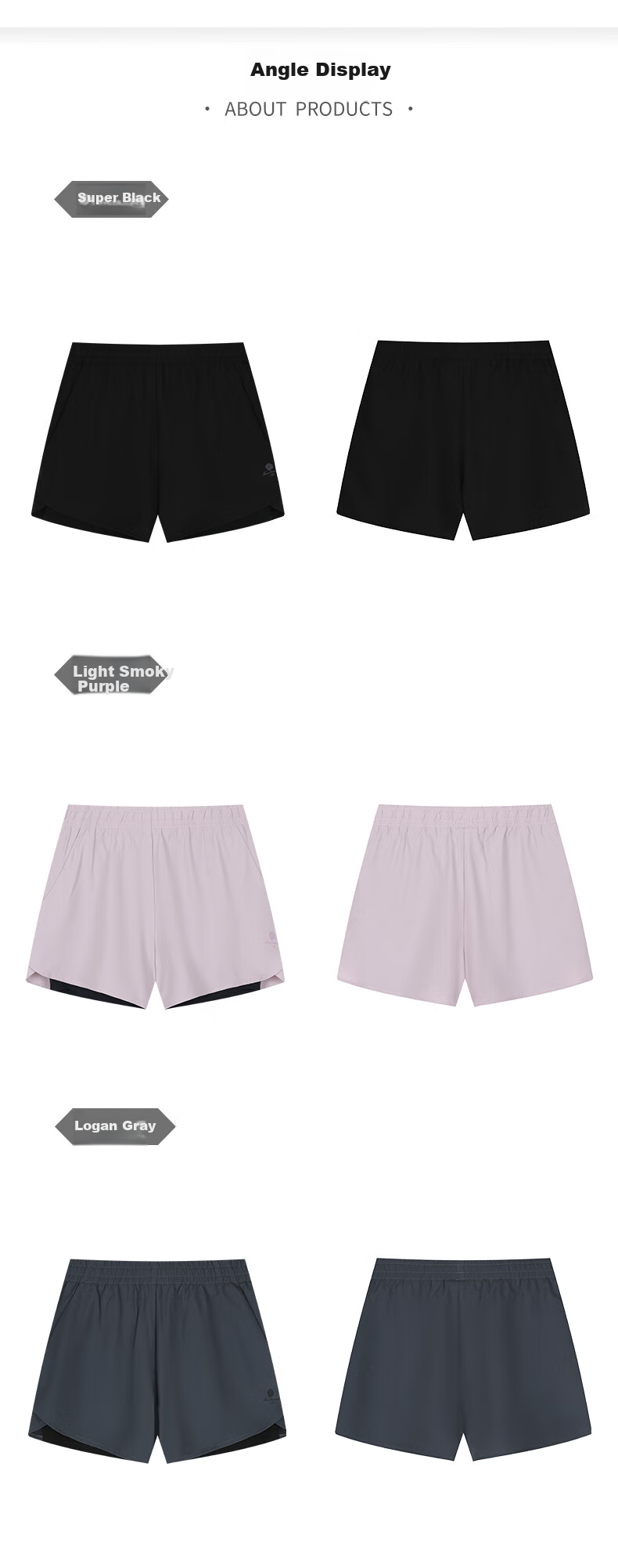361° Women's Sports Shorts Spring Summer Sun Protection Quick-Dry Running Fitness Cooling Loose Lined Pants 662624702H-3 31