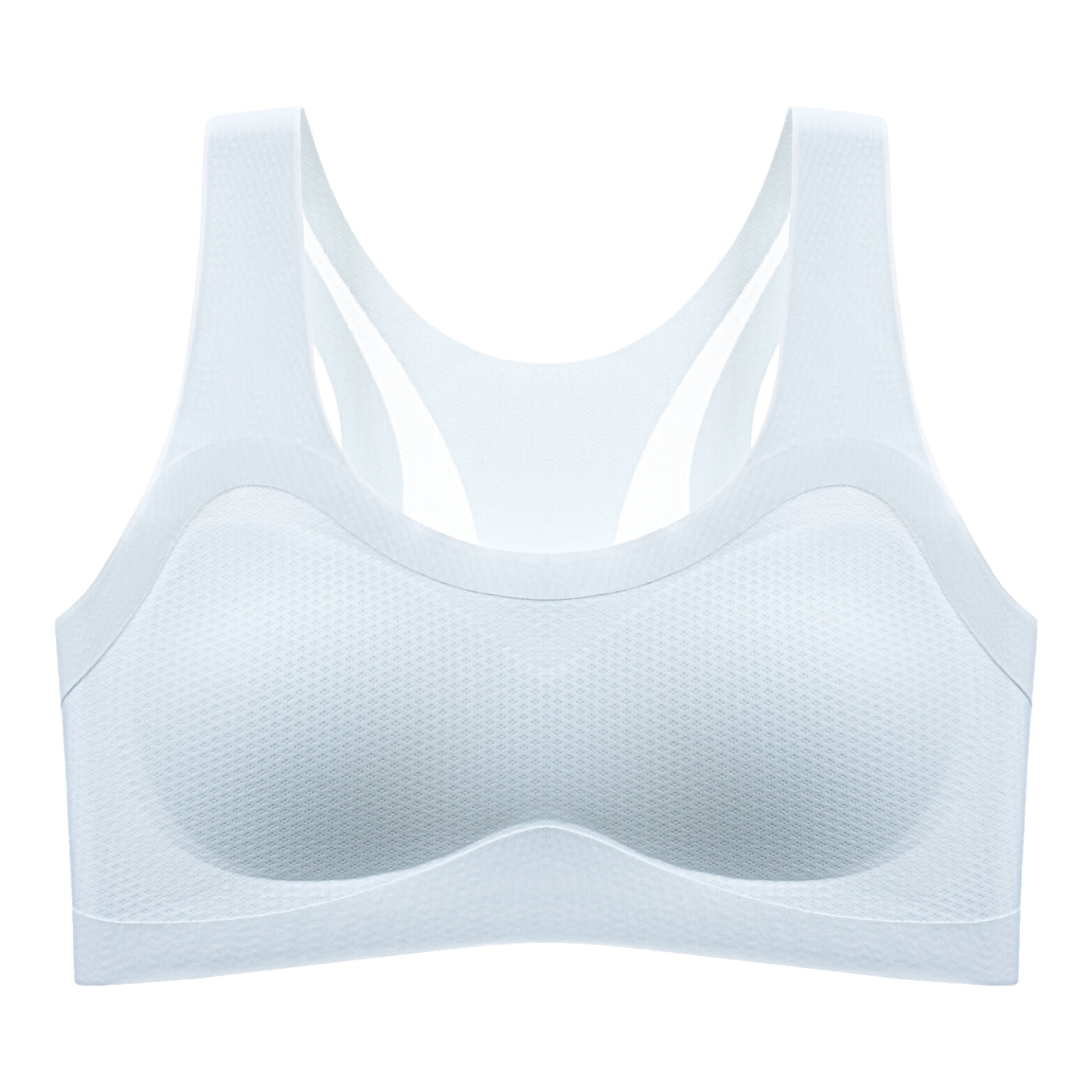Dushiliren Seamless Bra for Girls, Shaping Sports Bra for Middle And High School Students in Puberty, Blue, XL