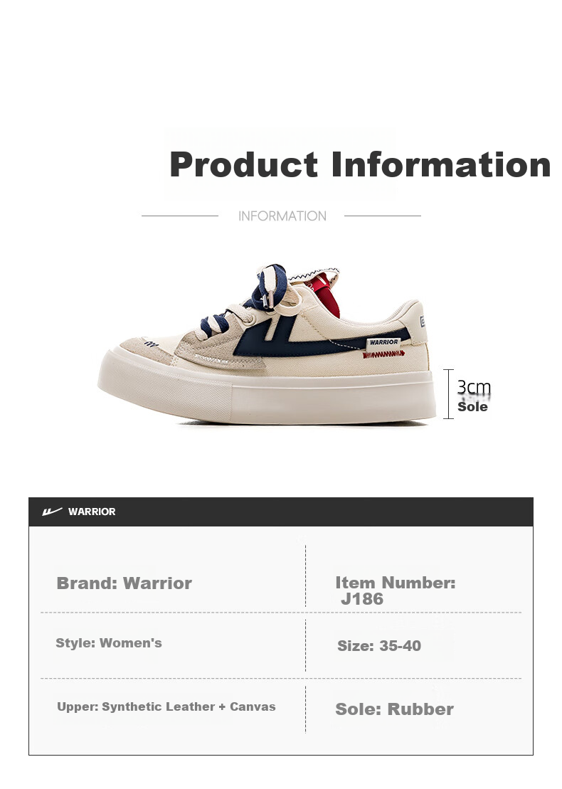 Huili Official Women's Sneakers, New Summer 2026 Style, Thick-Soled Breathable Canvas Shoes for Women, Beige And Navy Blue, Size 36 4
