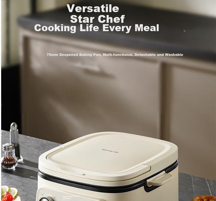 Joyoung Household 2200W High-Power Electric Griddle Breakfast Machine for Frying, Baking, Steaming, Boiling, Hot Pot, Detachable Lower Plate, Multi-Functional Cooker JK28-GK571 10