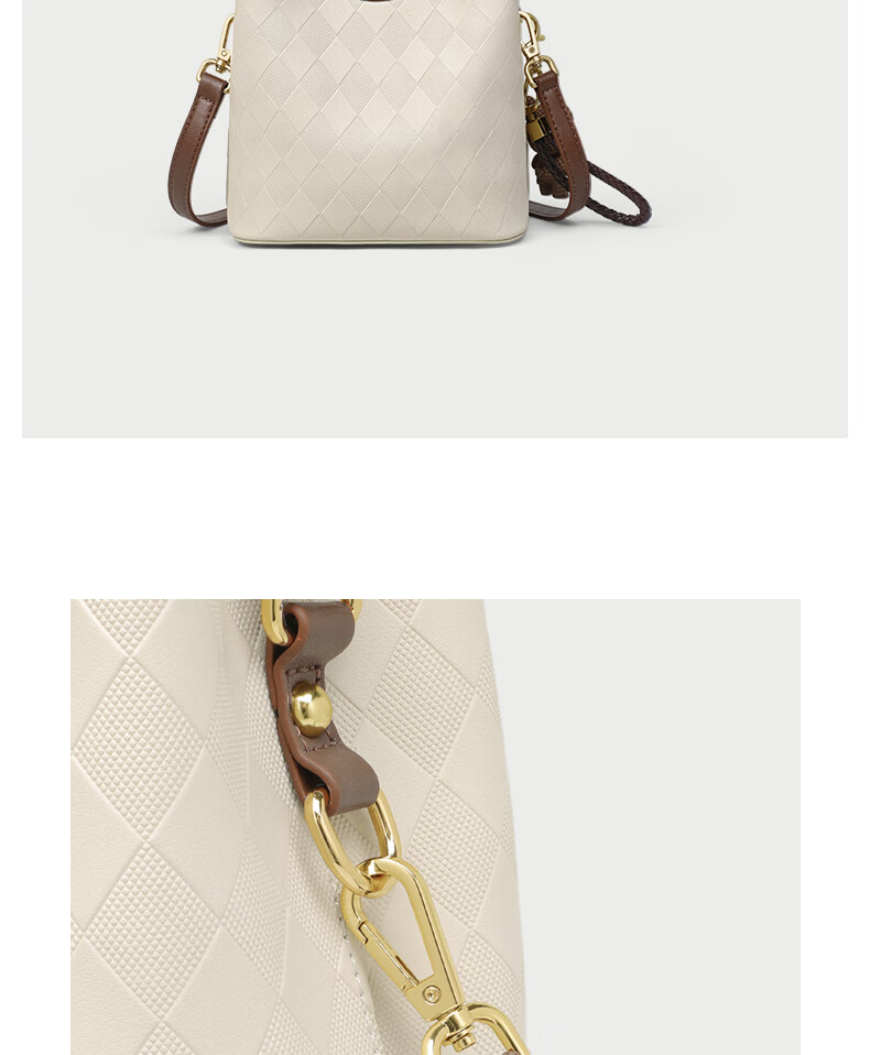 YUYULA Leather Handbag, Women's Crossbody Bucket Bag, Commuter Luxury Shoulder Bag, Birthday Gift for Wife Or Girlfriend on May 20th 10