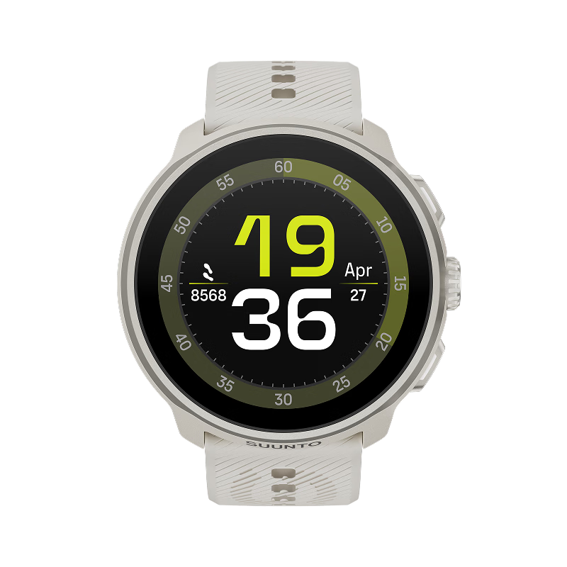 SUUNTO RUN Lightweight Marathon Sports Watch Running Outdoor Smartwatch Birthday Gift Silicone Cloud Thunder Gray