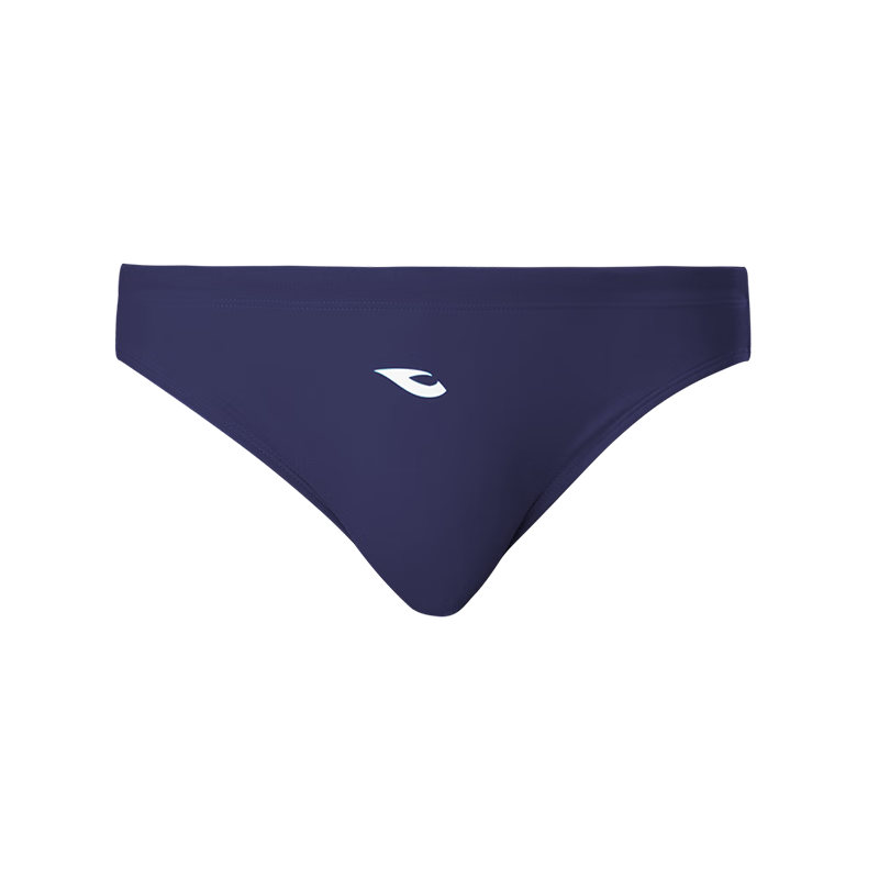 Hosa Men's Swim Trunks, Triangle Anti-Chlorine Swim Shorts, Plus Size High Elasticity Men's Hot Spring Swim Trunks, Deep Navy Blue, XS
