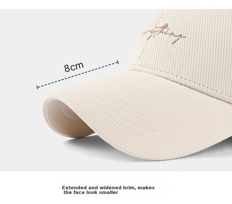 CACUSS Baseball Cap for Women, Spring And Autumn Soft Top Visor Hat, Outdoor Sun Hat, Face-Slimming Korean Style Versatile Sunshade Cap, Coffee Color 14