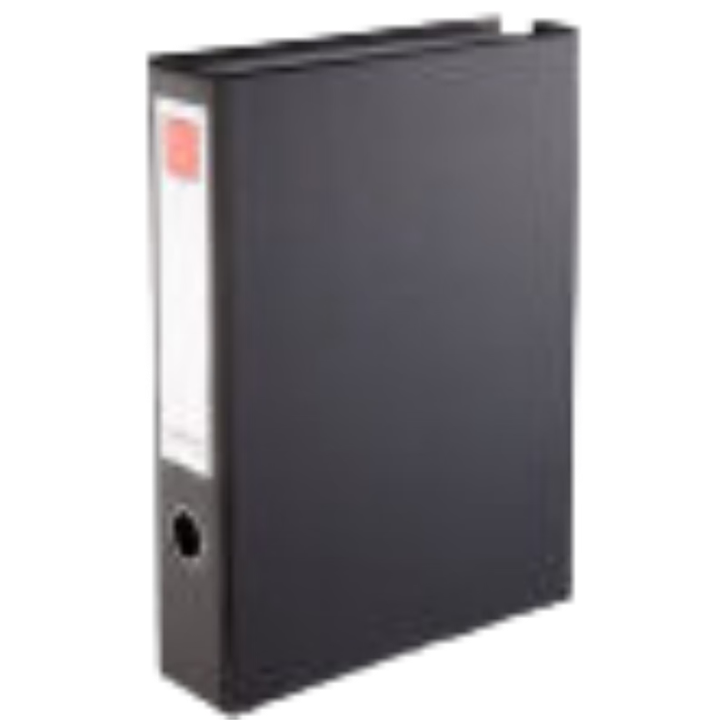 COMIX PVC Magnetic Closure Thickened 68mm File Box/document Box/data Storage Box A4 55mm Black A1297