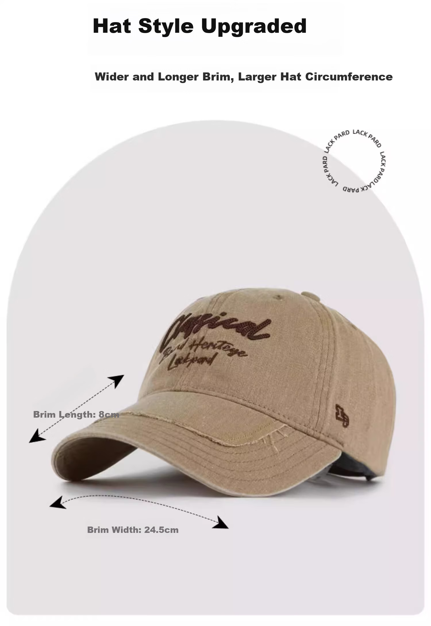 LACKPARD Versatile Baseball Cap for Men And Women, Spring And Summer Soft Top Fashion Face-Slimming Sun Visor Hat, Dark Gray, Adjustable 10