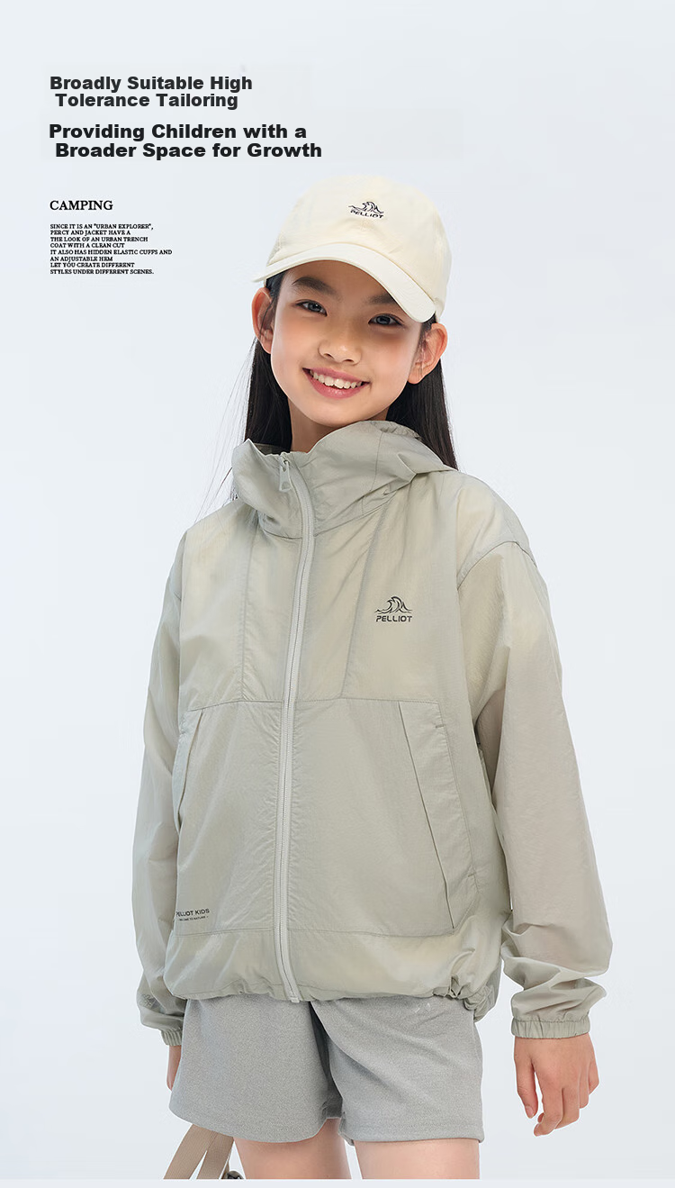 Pelliot [Xiao Sen Lin] Outdoor Children's Sun Protection Clothing, Summer Lightweight, Boys And Girls Sun Protection Jacket, 135212023, Purple, Size 160 15