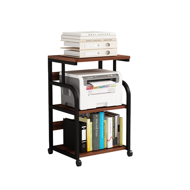 FENJIEXIAN Shelf Storage Rack, Printer Organizer Stand, Floor-Standing Storage Rack, Movable Multi-Layer Storage Shelf