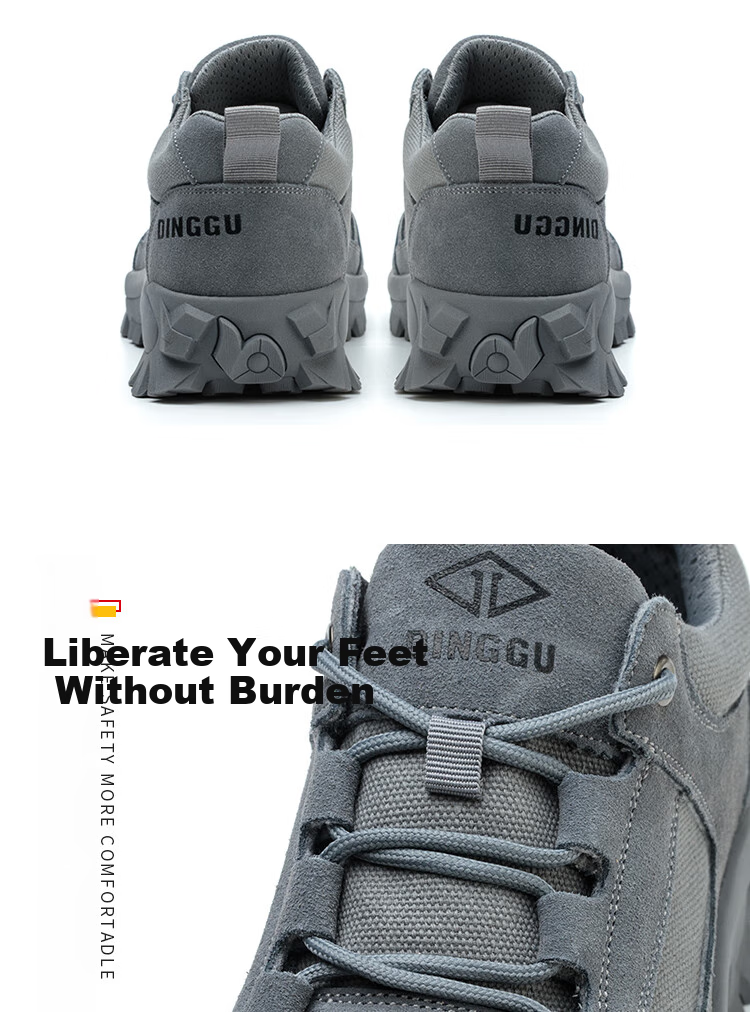 Dinggu Safety Shoes for Men, All-Season Construction Site Anti-Odor Electrician Insulated Anti-Smashing Anti-Puncture Steel Toe F506huibu39 13