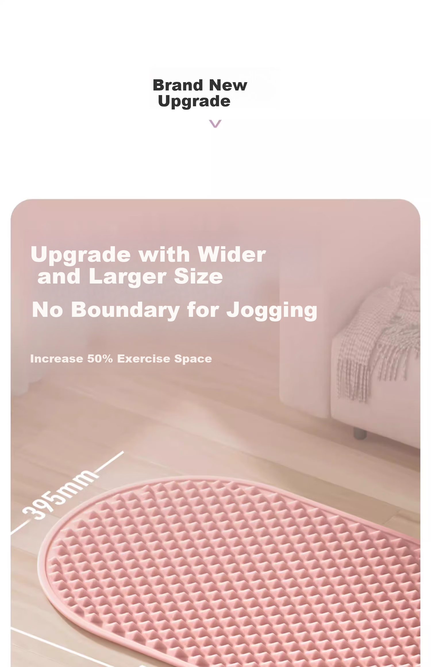 BOSHUJIAN Soft Silicone Pressure Plate, Ultra-Slow Running Foot Massage Pad, In-Place Foot Stomp Acupoint Dredging Toe Pressure Plate 9