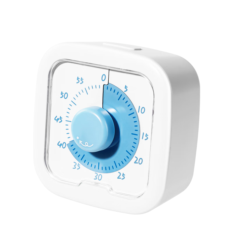 Deli Visual Timer, Student Self-Discipline Time Management Tool, Kitchen Timer, Baking Timer, Children's Birthday Gift, White LE258