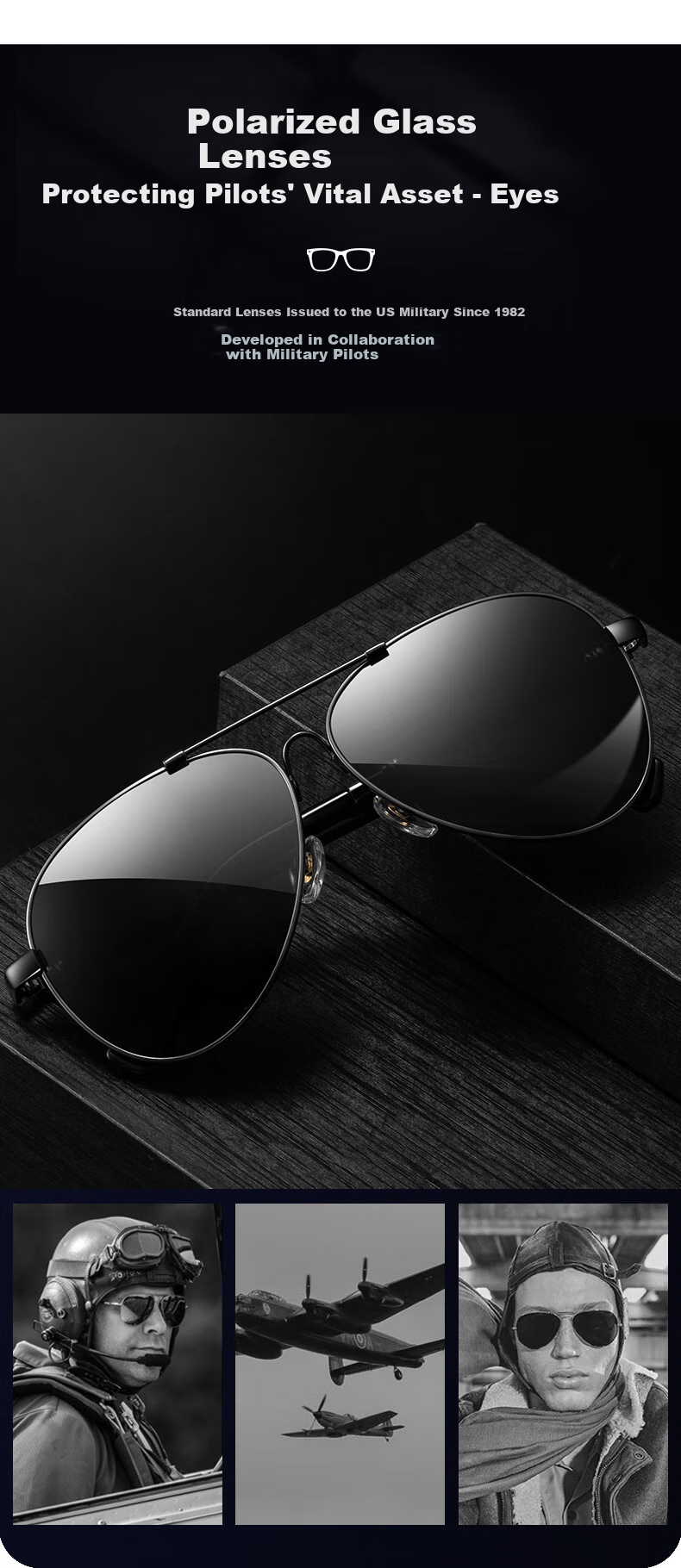 CAPONI High-Definition Polarized Sunglasses for Men, Driving-Specific Sunglasses, UV Protection, Sun Protection Glasses, Aviator Style 2