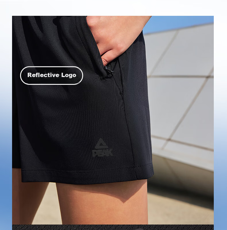 PEAK Quick-Dry Sports Set for Men, Summer Running Casual Badminton Outfit, Breathable Two-Piece Short-Sleeve Shorts for Men DF152001 23