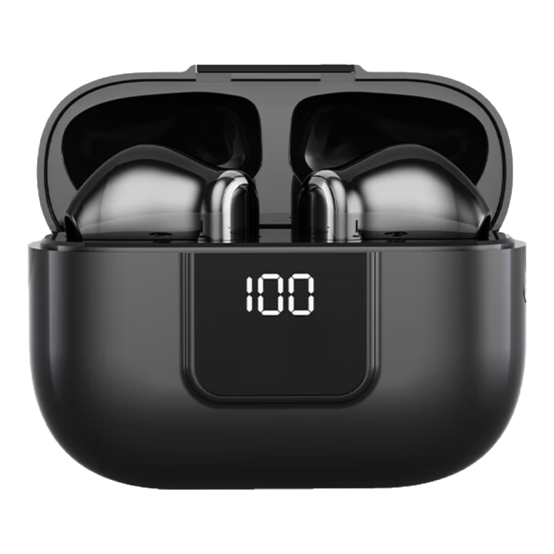 Nuobixing [Berlin Sound | 2025 New Model] Pro13 Semi-In Wireless Bluetooth Earphones for Running, Sports, Noise Reduction, High Sound Quality, Comfortable for Long Wear, Compatible with Xiaomi, Black