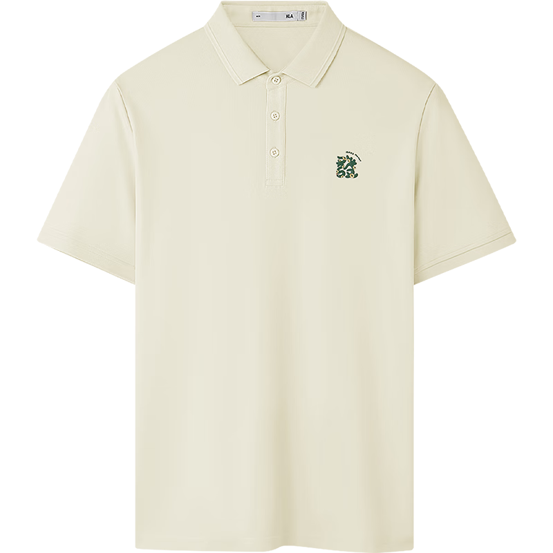 HLA Heilan Home Men's Short Sleeve Polo Shirt New Arrival "Fortune Print" Cool Summer Short Sleeve