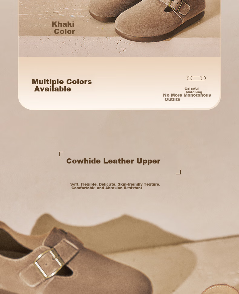 SENDA Women's Autumn Thick-Soled Heightening Shoes, Same Style As in Shopping Malls, Versatile Casual Shoes, Khaki Color, Size 39 3