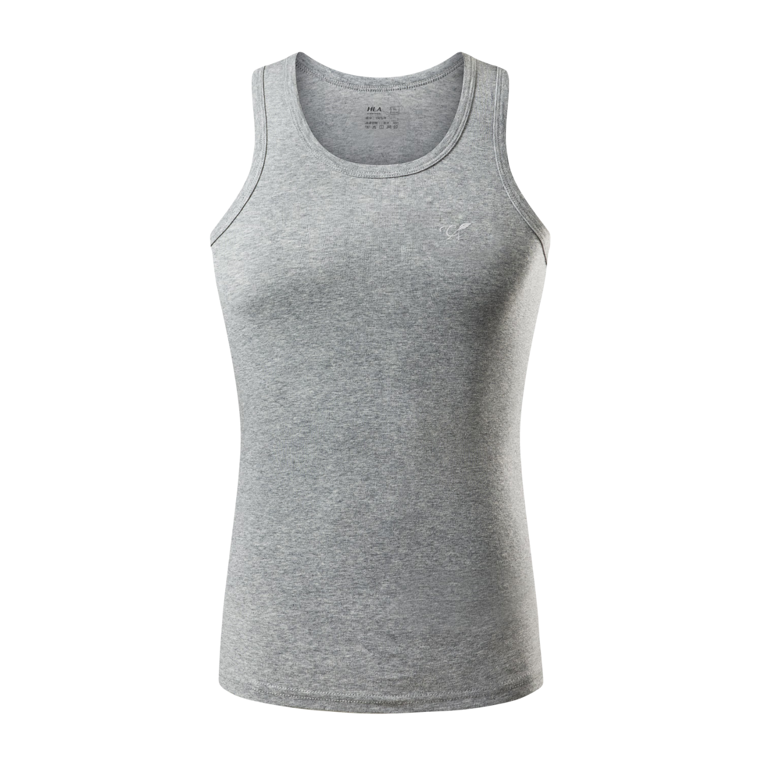 HLA Men’s Cotton Sleeveless Vest, Breathable Basic Thin Undershirt, 2-Pack