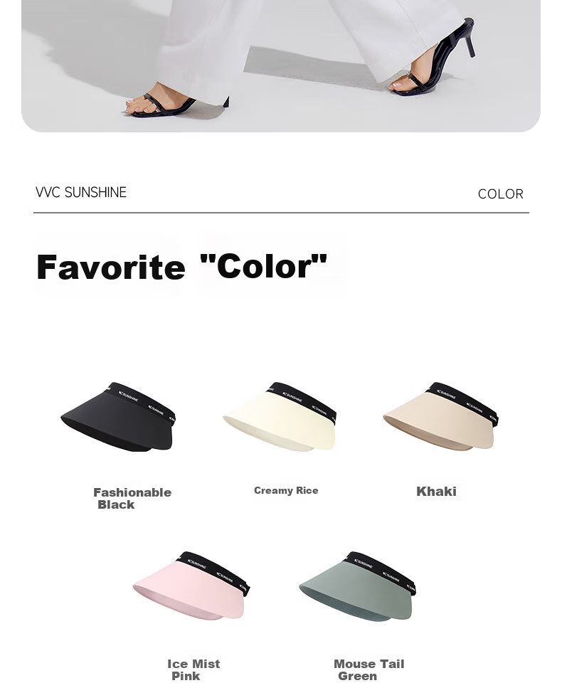 VVC Sun Protection Hat for Women, Full Face Sunshade Hat, Summer Outdoor Face-Covering UV Protection Hat, Cream White 22