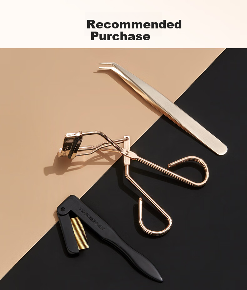 Tweezerman, Japanese Imported Eyelash Curler, Professional Sunflower Stylist Tool, Gift for Rose Gold 25