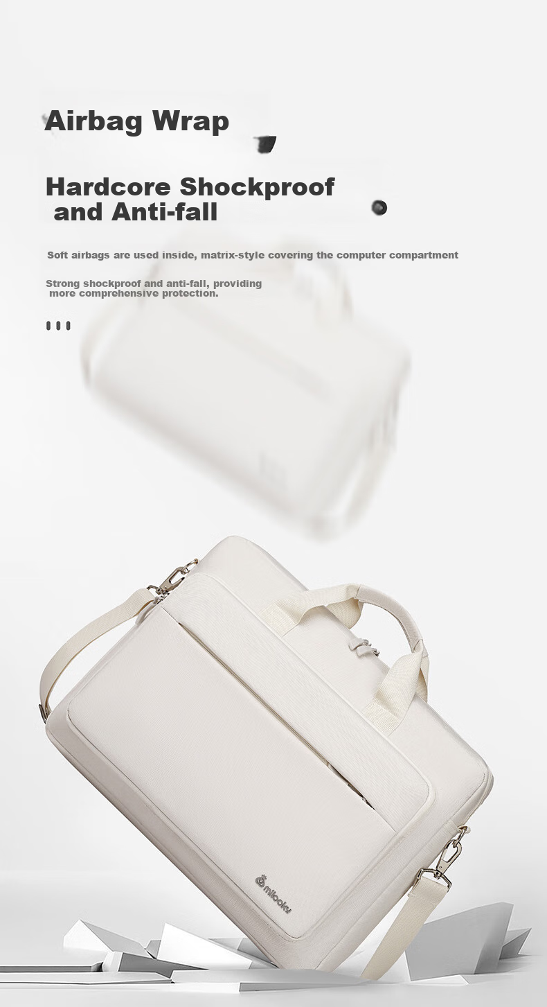 DiyiGongfang Laptop Bag, Handheld And Shoulder Strap, 13/14 Inches, for Women's Business Trips, Travel, Work, Suitable for Huawei Matebook14, Apple 13.6, Xiaomi Laptops 5