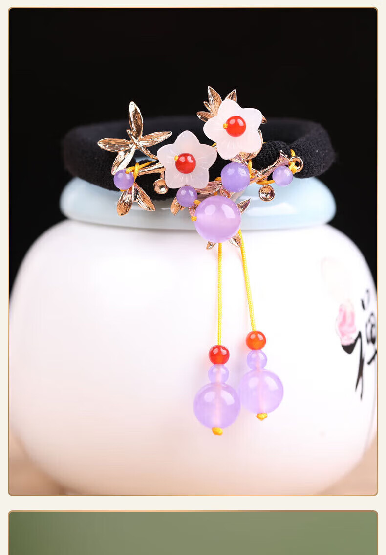 Gunai Simple Hair Ties, Elastic Bands, Hair Accessories for Women, New Cute Style on Instagram, Goddess Day And New Year Gift for Girls 6